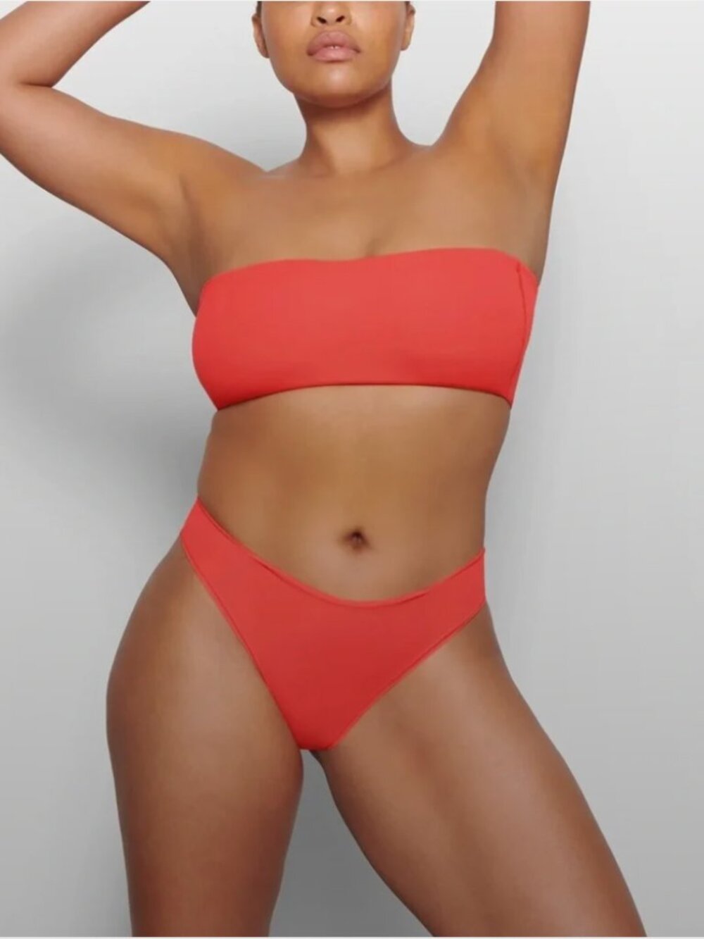 NEW SKIMS Fits Everybody Thong Small Poppy Red-Orange Limited Edition NWT